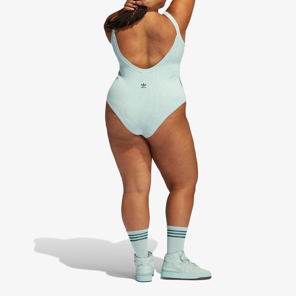 Adidas Women's Ivy Park Green Tint Tank Bodysuit Size 4X GV3989 - Picture 2 of 6